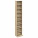 vidaXL CD Kast Sonoma Eiken 33 x 23,5 x 175 cm Bois traité