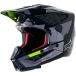 Alpinestars S-M5 Rover 2 Casque ECE 22.06 Gris Foncé Jaune Fluo Brillant Taille S