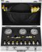VEVOR Hydraulische Druktestset, 250/400/600 Bar, 3 Meters, 11 Testkoppelingen, 3 Testslangen, Hydraulische Testmeterset voor Graafmachines Met Draagbare Draagtas voor Graafmachines, Tractoren, Bouwmachines