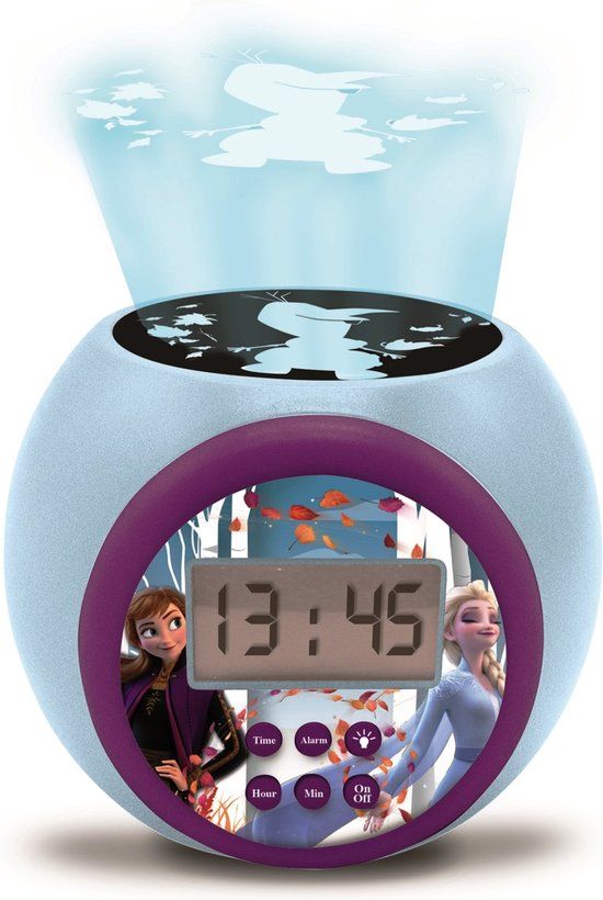 Lexibook Frozen Disney Projector Wekker met Timer - Lichtblauw