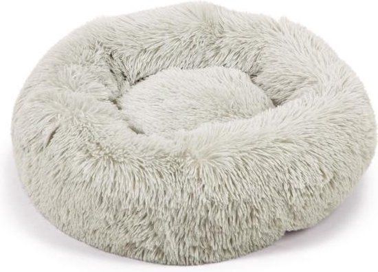 Beeztees Yali Pluche Hondenmand - Lichtgrijs - 50 cm