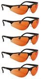 Infield Terminator UV-400 veiligheidsbril voor blauw licht en UV-bescherming, oranje (vijf)