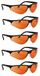Infield Terminator UV-400 veiligheidsbril voor blauw licht en UV-bescherming, oranje (vijf)