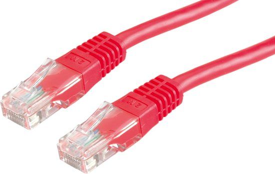 VALUE Patchkabel Cat.6 UTP (Class E), rood, 10 m
