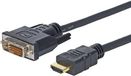 Vivolink PROHDMIDVI1 video kabel adapter 1 m HDMI Type A (Standaard) DVI-D Zwart