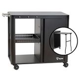 BBQ-Toro Barbecuewagen 95 x 50 x 80 cm | Zwart | Barbecuetafel met groot werkoppervlak | Barbecue Outdoor Serveerwagen, Tuinserveerwagen, Grillmeubels Outdoor