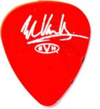 Dunlop EVHP02 Eddie Van Halen Plectrum 0,60 mm - Rood met zwart-witte grafiek