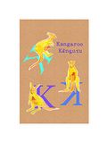 Komar Muurafbeelding | ABC Animal K | Poster, kinderkamer, letters, foto, woonkamer, slaapkamer, decoratie, kunstdruk | zonder lijst | P036K-30x40 | 30 x 40 cm