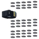 TUKA-i-AKUT TKB5022-45x-zwart klittenband kabelbinders, 45 X zwart, met gesp, 25 cm x 2 cm