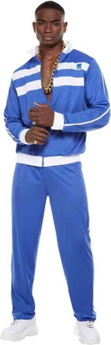 Smiffys Scouser Tracksuit Blauw - L - 5059513001832