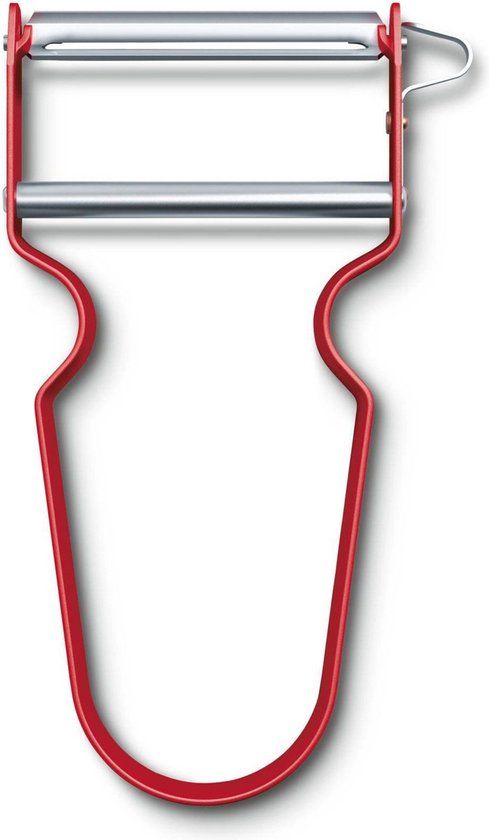 Victorinox REX Peeler - Iconische Dunschiller - Ultra-Scherp - Ergonomisch - Aluminium - Rood