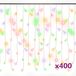 vidaXL Lichtgordijn met 400 LED's en 8 functies 10 m meerkleurig