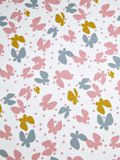 Vertbaudet Kinderhoeslaken FLADDEREND roze met print