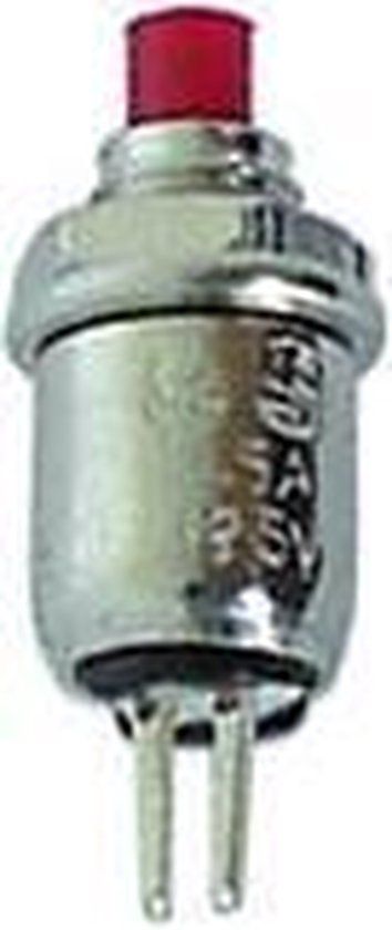 Drukschakelaar OFF-(ON) Zwart - Velleman