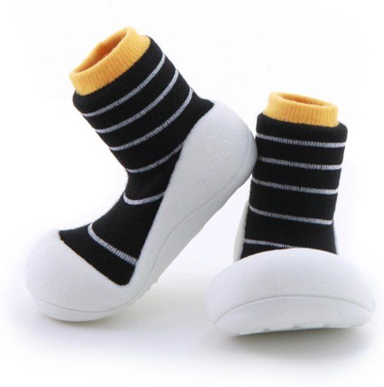 Attipas Urban geel babyschoenen sloffen maat 19