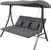 In And Outdoormatch Schommelbank - 200x114,5x168 cm - Staal - Olefin - Textileen