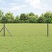 vidaXL Hexagon hek 0,8 x 50 m pvc grijs