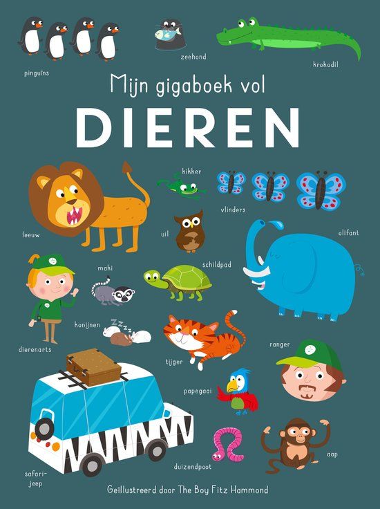 Top1Toys Rebo Productions Mijn gigaboek vol dieren