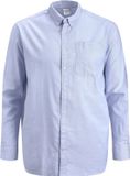 JACK&JONES PLUS JJEOXFORD SHIRT L/S S21 PS NOOS Heren Overhemd - Maat EU6XL US4XL