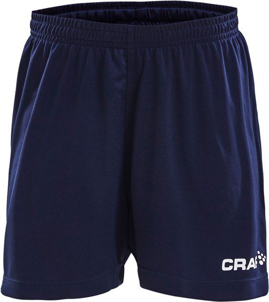 Craft Squad Short Solid Junior Sportbroek - Maat 146 - Unisex - blauw/wit