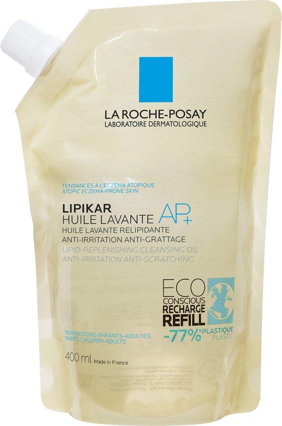 La Roche-Posay Lipikar Wasolie AP+ Navulverpakking - 400ml - Gevoelige Huid