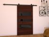 LITAFO Porte coulissante 86 cm wengué