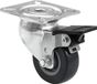 Roadinger zwenkwielen 50mm grijs - wielen met rem