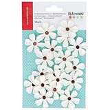 Artemio Set van 18 Papieren Bloemen, Wit, 19 x 11,5 x 0,5 cm