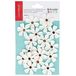 Artemio Set van 18 Papieren Bloemen, Wit, 19 x 11,5 x 0,5 cm