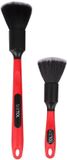 SIXTOL CAR Detailing Brush 2 PRO | Autoverzorgingsborstelset | 2-delig | Brede reinigingsborstels | Interieur en exterieur | Ergonomische handgreep | Krasvrij | Stofverwijderaar | Ventilatiesleuven