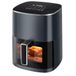 Sweetcrispy Heteluchtfriteuse, airfryer, 6 liter, met kijkvenster, 12-in-1 functies en touchscreen, Air Fryer, gezond vetvrij koken, anti-aanbakmand, vaatwasmachinebestendige manden, voor 3-6 personen