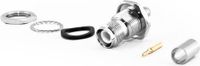 RP-TNC connector voor inbouw, krimpklem voor H155 kabel, met afdichtring
