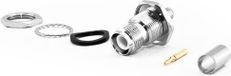RP-TNC connecteur pour montage encastré, connecteur à sertir pour câble H155, avec joint d'étanchéité