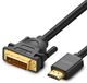 Ugreen - HDMI/DVI Kabel - Tweezijdig - 2m - Zwart