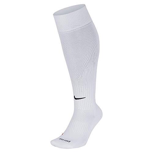 Nike Unisex klassieke voetbal Dri-Fit knie hoge voetbalsokken, wit/zwart, 38-42/5-8 UK