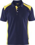 Blåkläder Blaklader Poloshirt piqué 3324-1050 - Marine/High Vis Geel - S