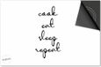 Dietrix Inductie Beschermer 71x52 - Quotes - Cook Eat Sleep Repeat Wit