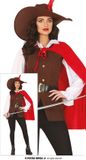 FIESTAS GUIRCA Musketier Kostuum Vrouwen Rood/Bruin XL/XXL