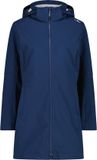 CMP Dames Parka met Rits en Capuchon Blauw Fleece Maat 44