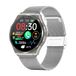 Knauermann PRO 3 (2024) Gezondheid Smartwatch met telefoonfunctie - ECG + HRV en SOS - AMOLED-display - BT Bluetooth - Slaapapneu - Zwarte Milanese armband - 14-24, rond, zilver, Zwart