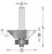 Hikoki Accessoires Hikoki 8 Mm Kantenfrees 23.8X47X22