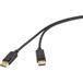 Renkforce RF-6830476 Câble DisplayPort Câble de connexion DisplayPort Fiche DisplayPort, Fiche DisplayPort 3,00 m Noir 4K UHD