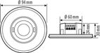 Esylux PD-FLAT 360i/8 - Bewegingsdetector - Wit