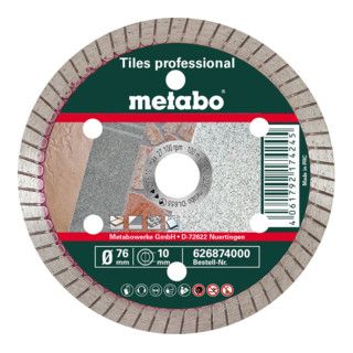 Metabo Diamantslijpschijf - 76x10mm - Tegel "Professional" - 1 stuk