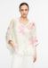 comma Gebloemde Kimonoblouse Ecru/Roze