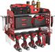 Unyqoos ® Porte-outils polyvalent pour garage et atelier à trois niveaux, espace pour outils électriques, Rouge