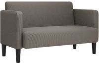 vidaXL Loveseat bank 109 cm corduroy stof lichtgrijs