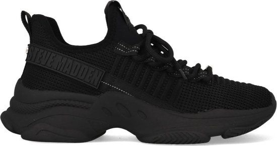 Steve Madden Mac-E SM19000019-04004-184 Zwart - Dames - Maat 37 - Lage sneakers - Rubber - Lente/Zomer 2025