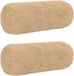 vidaXL Kussensloop Crèmekleurig Katoensatijn 2 stuks 15 x 40 cm