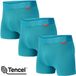 Undiemeister Boxershorts Heren - 3-Pack - Naadloos Ondergoed - Tencel - Aurora Sky (Cyaan) - Maat S